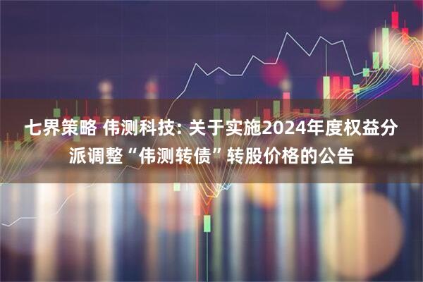 七界策略 伟测科技: 关于实施2024年度权益分派调整“伟测转债”转股价格的公告
