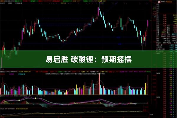易启胜 碳酸锂：预期摇摆