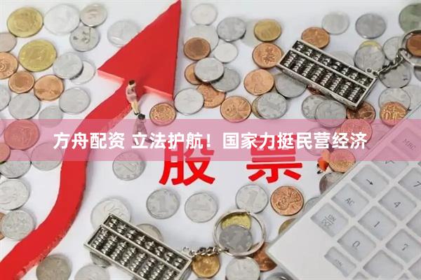 方舟配资 立法护航！国家力挺民营经济